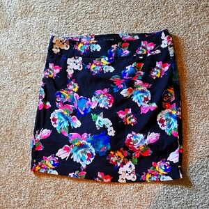 Napa Valley Women's Multicolor Floral Bodycon Pencil Mini Skirt Size 10